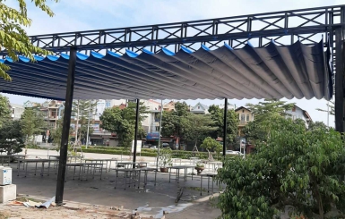 Lắp mái bạt 
